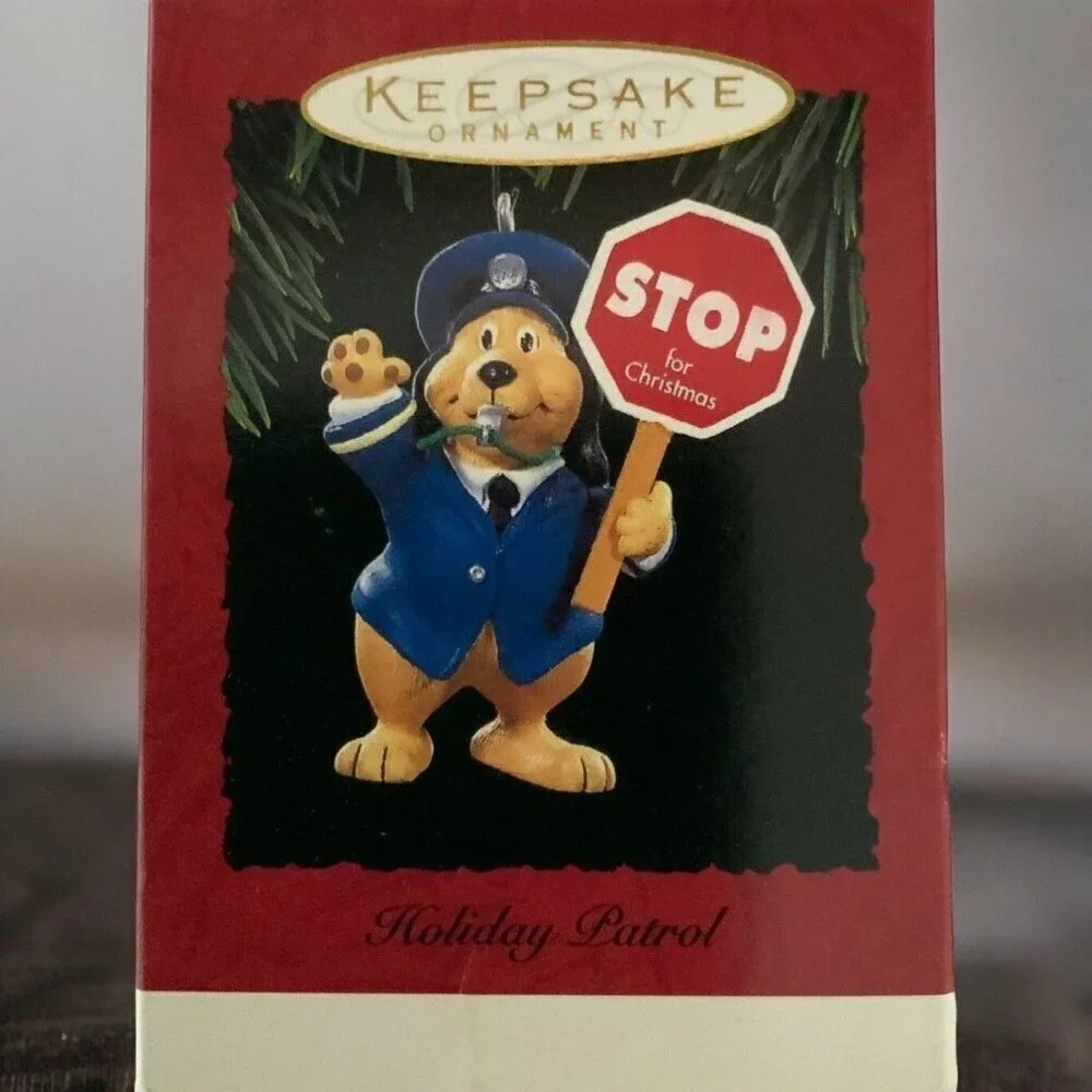 Vintage Retired Collectible Hallmark Keepsake Ornament 1994 Holiday Patrol NEW